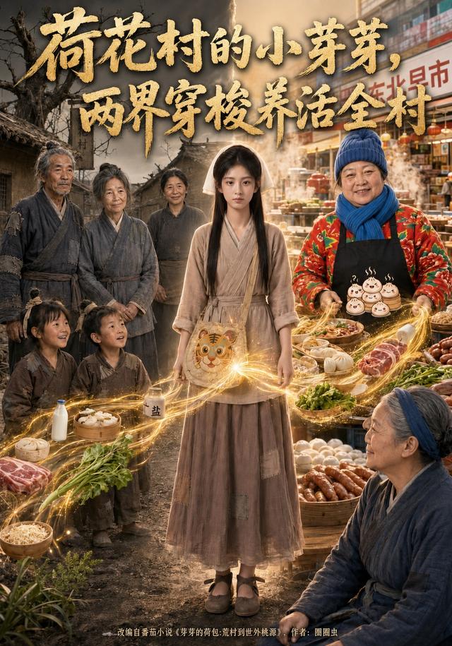 荷花村的小芽芽两界穿梭养活全村（蓝光）
