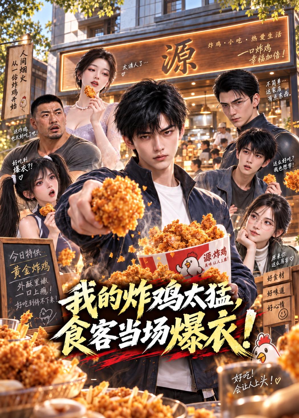 我的炸鸡太猛食客当场爆衣（1080）